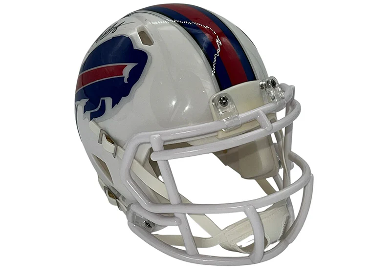 Keon Coleman Signed Buffalo Bills Speed Mini Helmet JSA