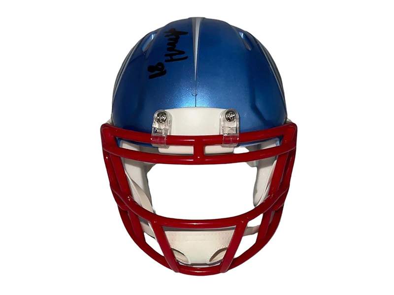 Austin Hooper Autographed Tennessee Titans Flash Mini Helmet (JSA)