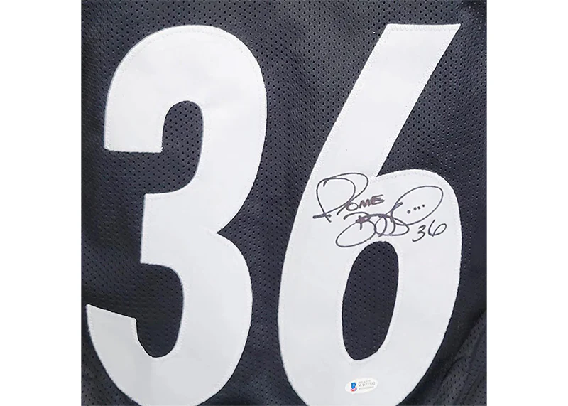 Jerome Bettis Signed Pittsburgh Custom Black Football Jersey (JSA)