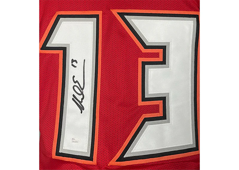 Mike Evans Signed Tampa Bay Custom Red Football Jersey (JSA)