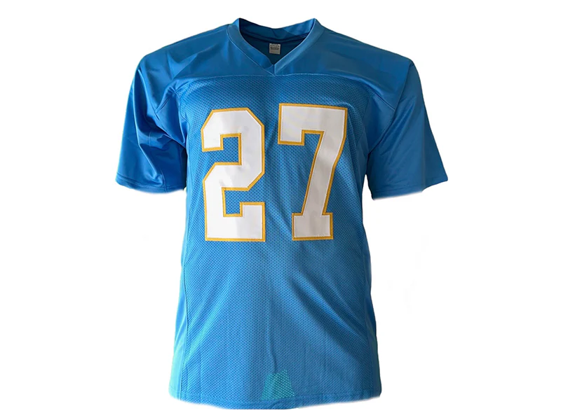 JC Jackson Autographed San Diego Powdered Blue Pro Style Football Jersey (JSA)