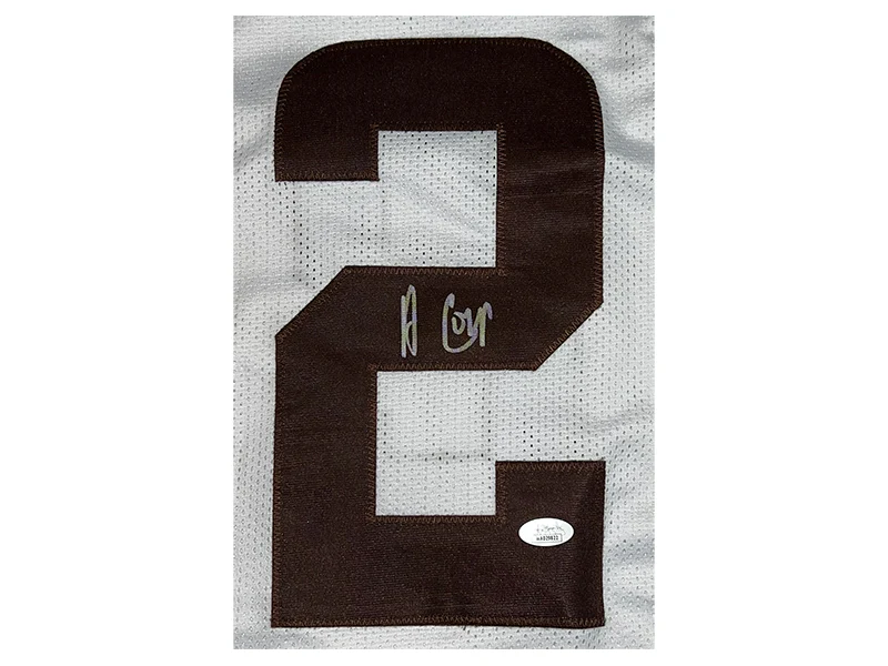Amari Cooper Autographed Cleveland Pro Style White Football Jersey (JSA)