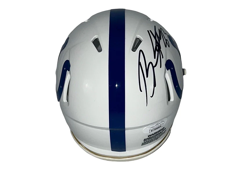 Brandon Stokley Autographed Indianapolis Colts Speed Mini Helmet (JSA)