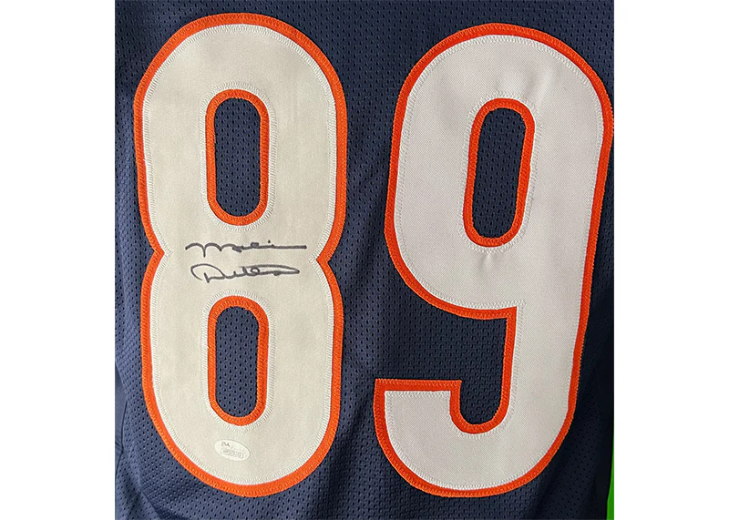 Mike Ditka Autographed Chicago Navy Custom Football Jersey JSA