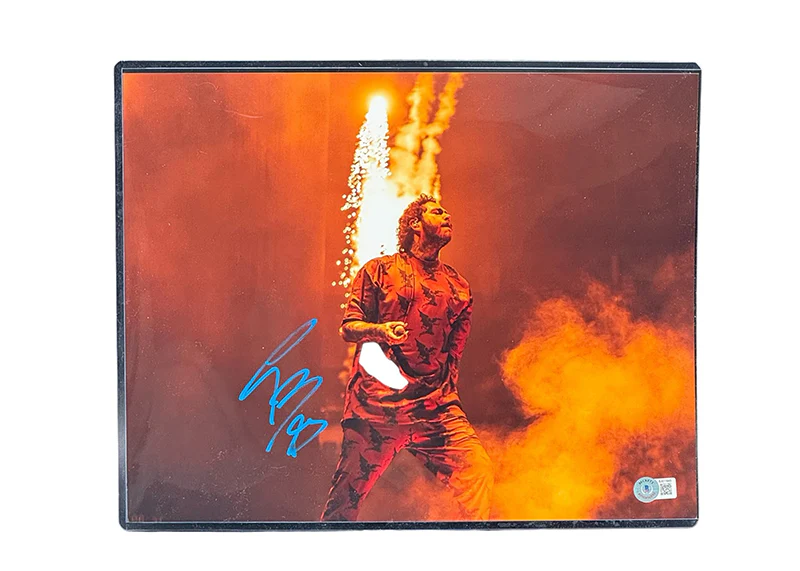 Post Malone Signed 11x14 Photo F-1 Trillion Country Autographed Beckett
