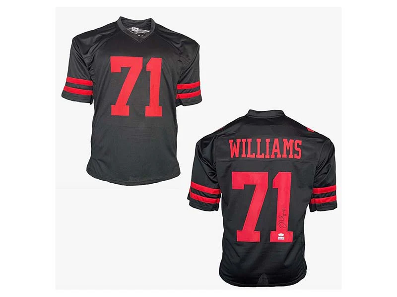 Trent Williams Autographed San Francisco Custom Black Football Jersey JSA