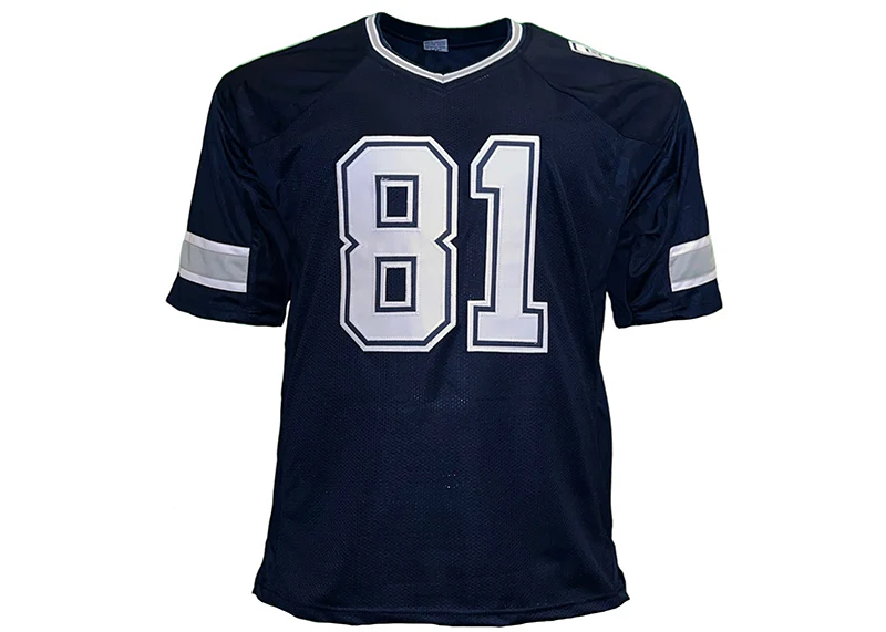 Terrell Owens Autographed Dallas Custom Blue Football Jersey (JSA)