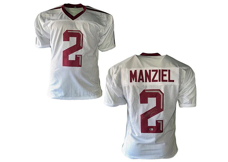 Johnny Manziel Autographed Custom College Football Jersey White Beckett