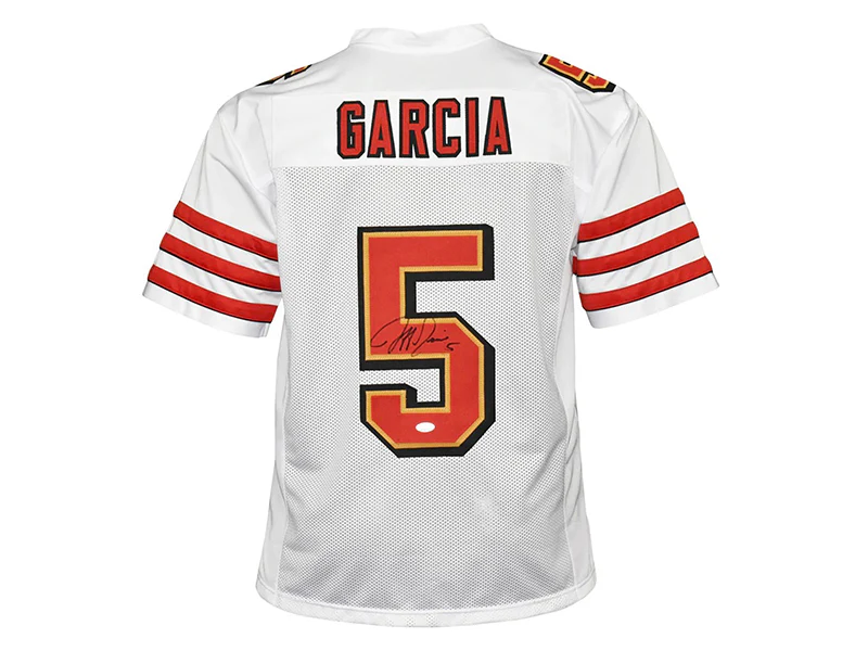 Jeff Garcia Autographed San Francisco Pro Style White Jersey JSA