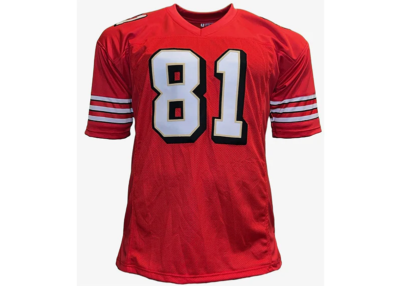 Terrell Owens Autographed San Francisco Custom Red Football Jersey (JSA)