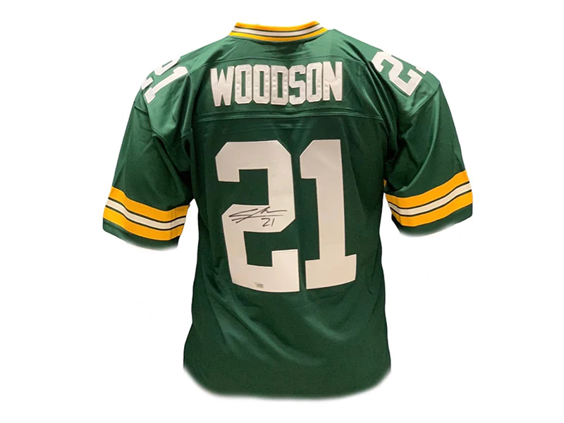 Charles Woodson Autographed 2010 Throwbacks Authentic Green Bay Packers NFL Legacy Football Jersey Fanatics