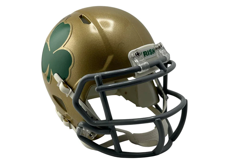 Rudy Ruettiger Signed Notre Dame Mini Speed Helmet JSA