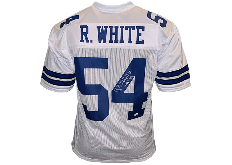 Randy White Autographed Dallas HOF 94 Inscription Custom White Football Jersey JSA