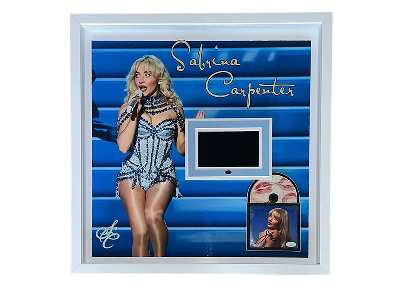 Sabrina Carpenter Signed 3D With With Playable Video 25x25 Framed CD JSA