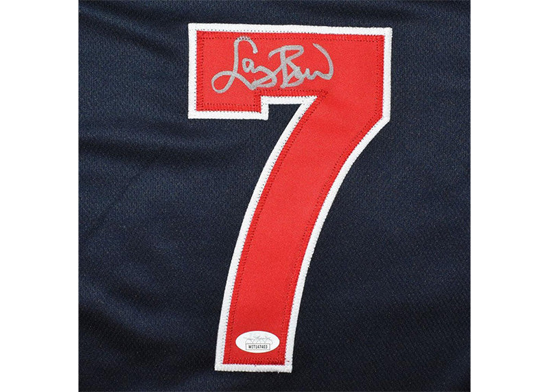 Larry Bird Signed Custom USA Navy Basketball Jersey Beckett