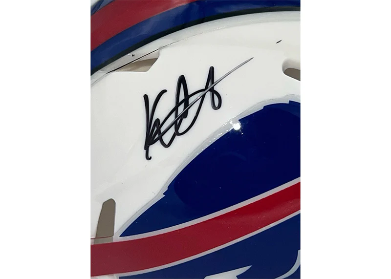 Keon Coleman Signed Buffalo Bills Speed Mini Helmet JSA