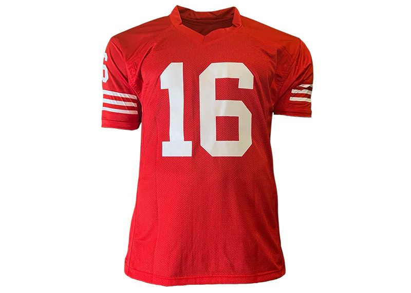 Joe Montana Autographed San Francisco Custom Red Football Jersey Beckett