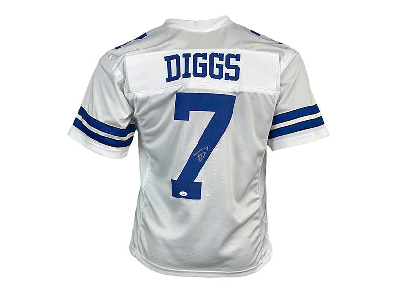 Trevon Diggs Autographed Dallas White Pro Style Football Jersey JSA