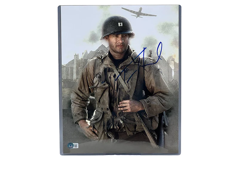 Tom Hanks Signed 11x14 Photo Saving Private Ryan Autographed Beckett