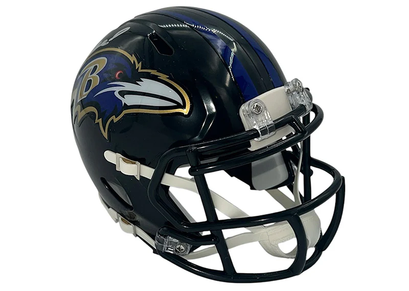 Ed Reed Signed Baltimore Ravens Speed Mini Football Helmet JSA