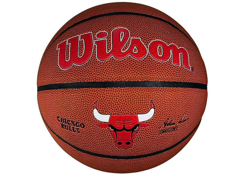 Ron Harper?Signed Wilson Authentic Chicago Bulls NBA Basketball JSA
