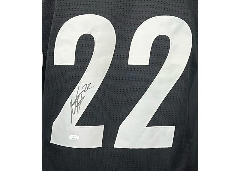 Najee Harris Signed Pittsburgh Custom Black Football Jersey JSA