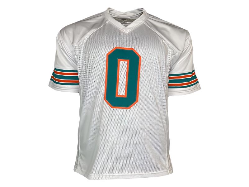 Braxton Berrios Autographed Miami ?White Football Jersey (JSA)