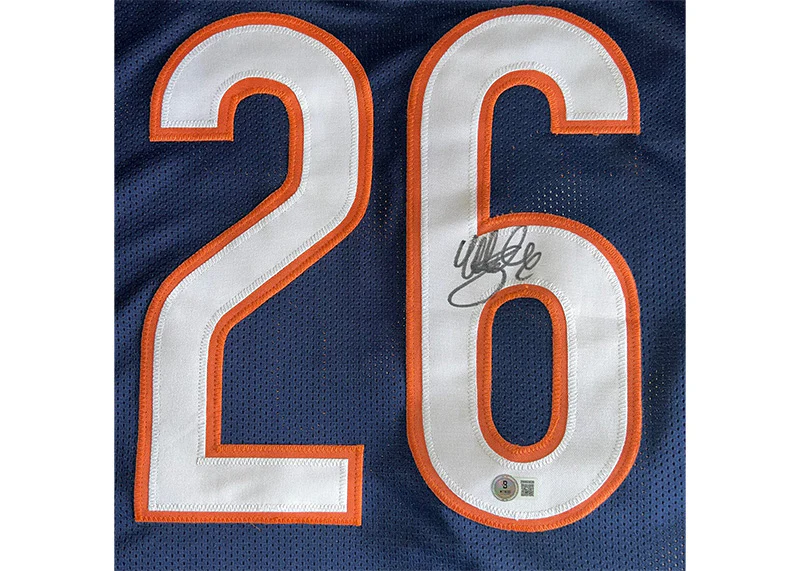 Matt Suhey Signed Chicago Custom Blue Football Jersey?Beckett