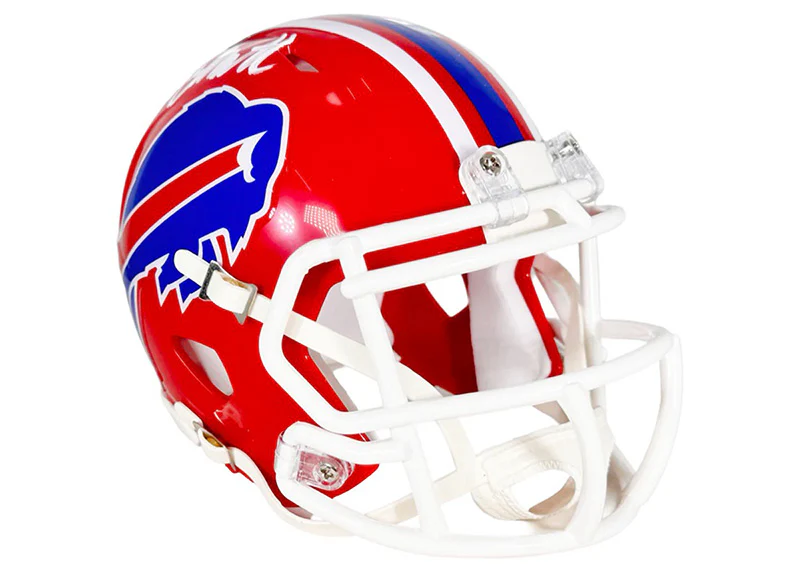 Bruce Smith Signed Buffalo Bills ThrowBack 87-01 Speed Mini Football Helmet Beckett