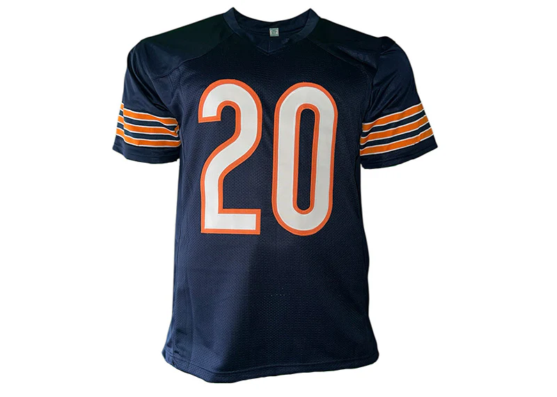 Thomas Sanders Signed Chicago Custom Blue Football Jersey?Beckett