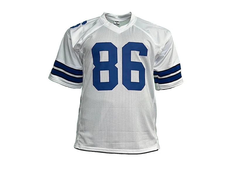 Dalton Schultz Autographed Dallas Pro Style White Dallas Football Jersey JSA