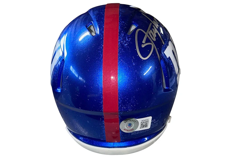 Lawrence Taylor Signed New York Giants Speed Mini Football Helmet Beckett