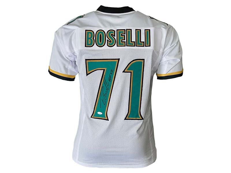 Tony Boselli Autographed Jacksonville Pro Style White Football Jersey JSA