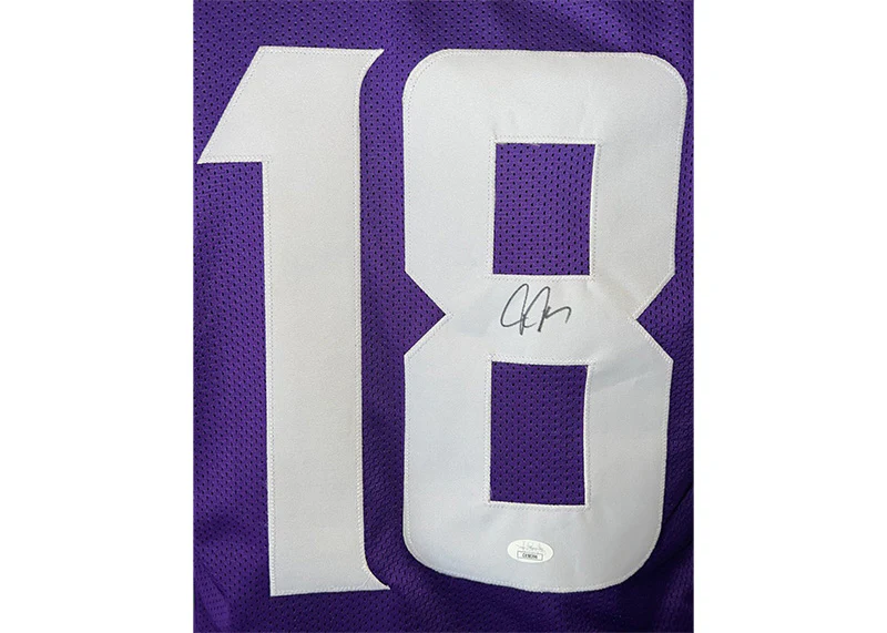 Justin Jefferson Autographed Minnesota Custom Purple jersey JSA
