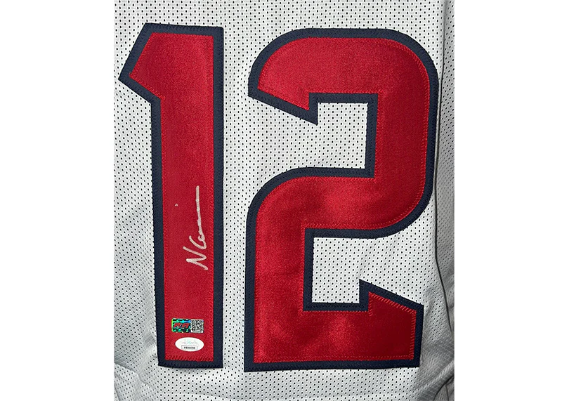 Nico Collins Signed Houston Custom White Football Jersey JSA