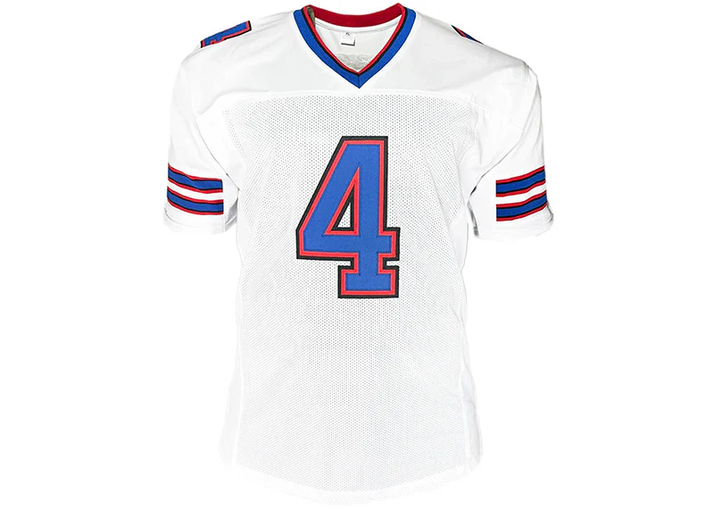 James Cook Signed Buffalo Custom White Football Jersey Beckett