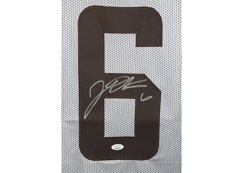 Jeremiah Owusu-Koramoah Signed Cleveland Custom White Football Jersey JSA