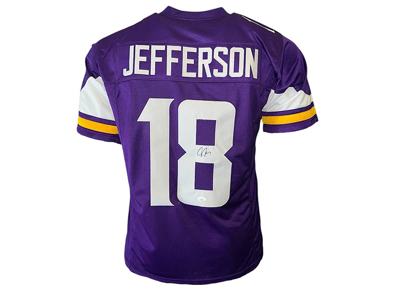 Justin Jefferson Autographed Minnesota Custom Purple jersey JSA