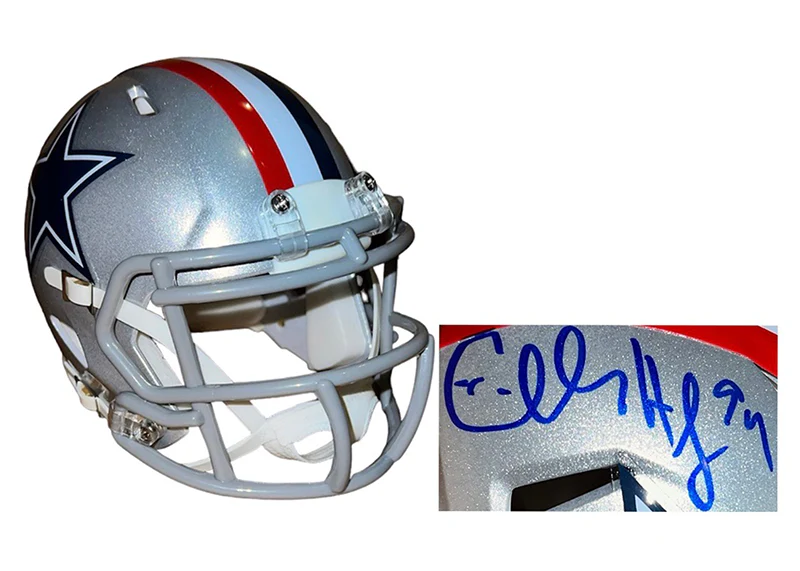 Charles Haley Signed Dallas Cowboys Throwback Mini Speed Helmet JSA