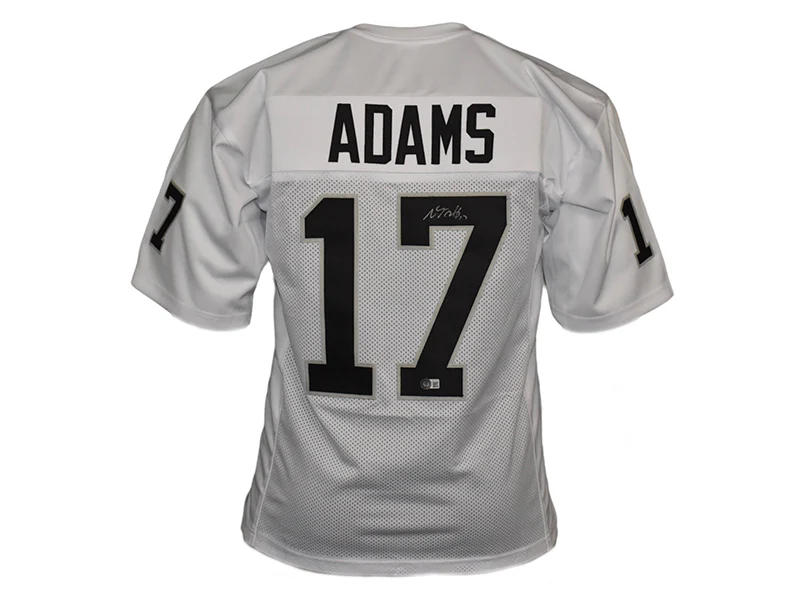 Davante Adams Autographed Oakland Pro-Style White Football Jersey (Beckett)