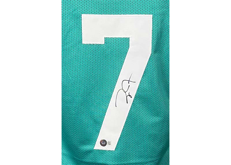 Zay Jones Signed Jacksonville Custom Teal Football Jersey Beckett