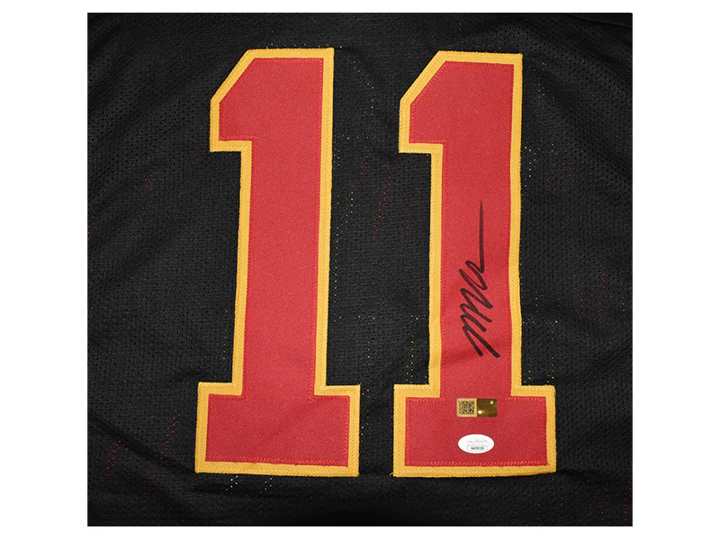 Marquez Valdes-Scantling Autographed Kansas City Pro Style Black Football Jersey JSA