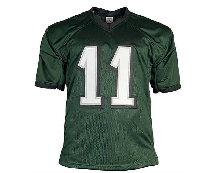 AJ Brown Signed Philadelphia Custom Green Football Jersey Beckett
