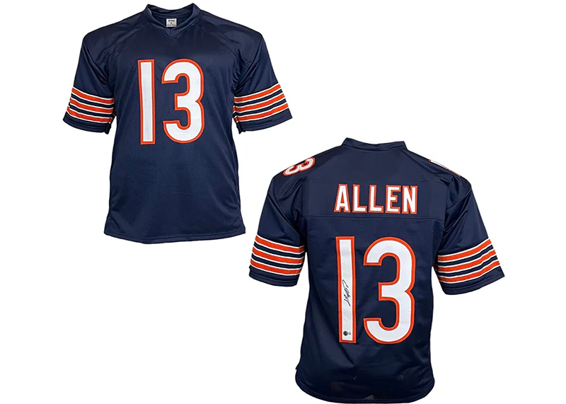 Keenan Allen Signed Chicago Custom Blue Football Jersey Beckett