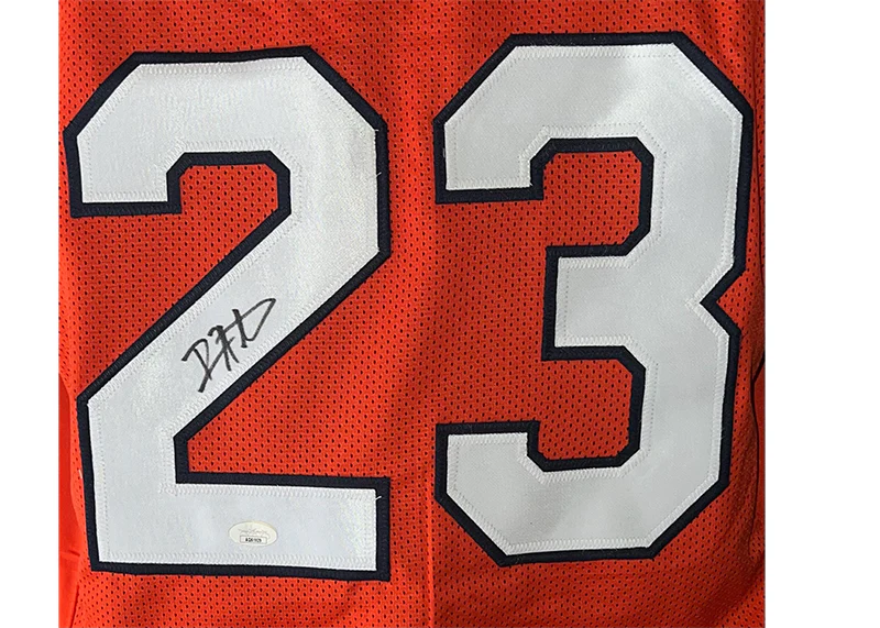 Devin Hester Signed Chicago Orange Custom Football Jersey JSA