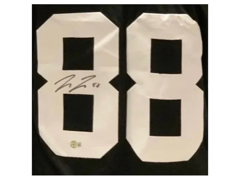 Pat Freiermuth Autographed Pittsburgh Pro Style Black Football Jersey (Beckett)