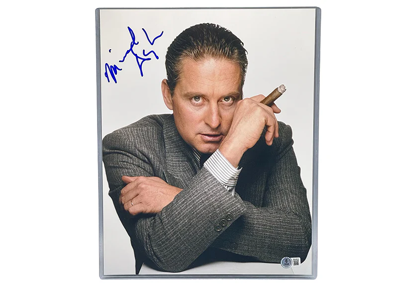 Michael Douglas Signed Gordon Gekko11x14 Photo Autographed Wall Street Beckett