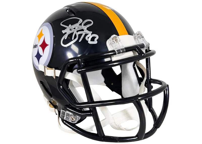 Troy Polamalu Signed Pittsburgh Steelers Speed Mini Football Helmet (Beckett)