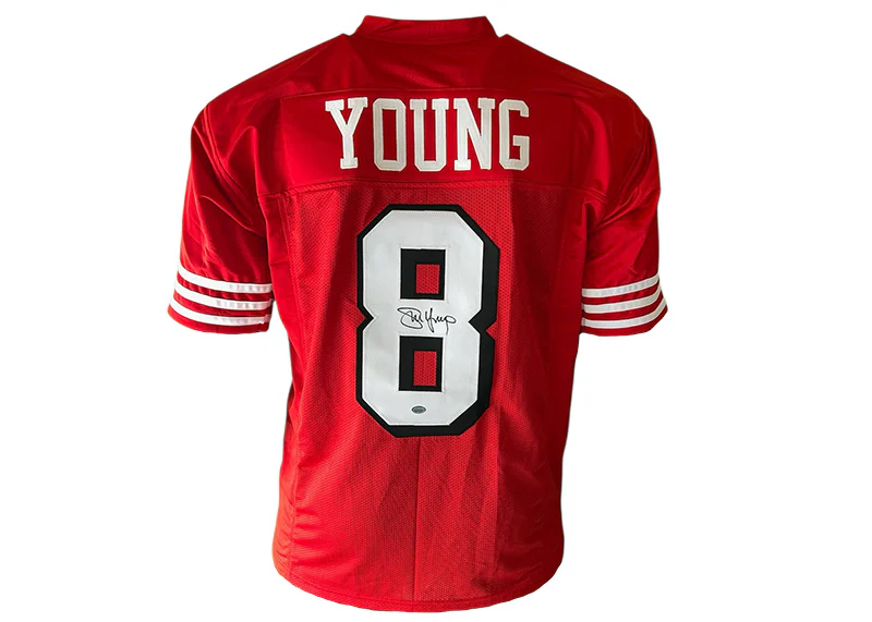 Steve Young Signed?San Francisco Custom Red Jersey?GTSM