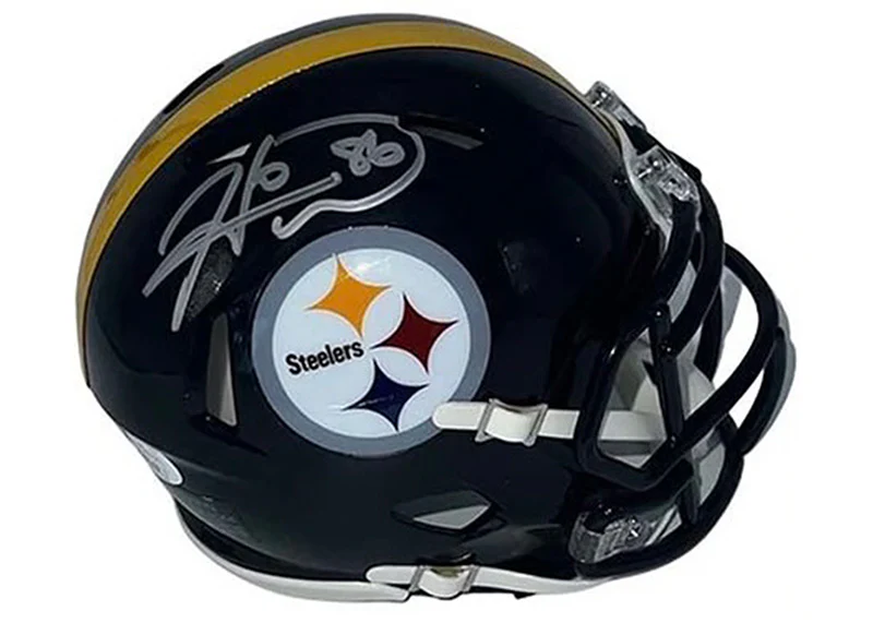 Hines Ward Autographed Pittsburgh Steelers Speed Mini Football Helmet (JSA)